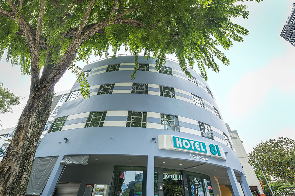 Hotel 81 Lavender, Facade